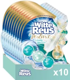 Witte Reus DeLuxe Toiletblok - Lovely Jasmine - WC Blokjes Voordeelverpakking - 10 Stuks