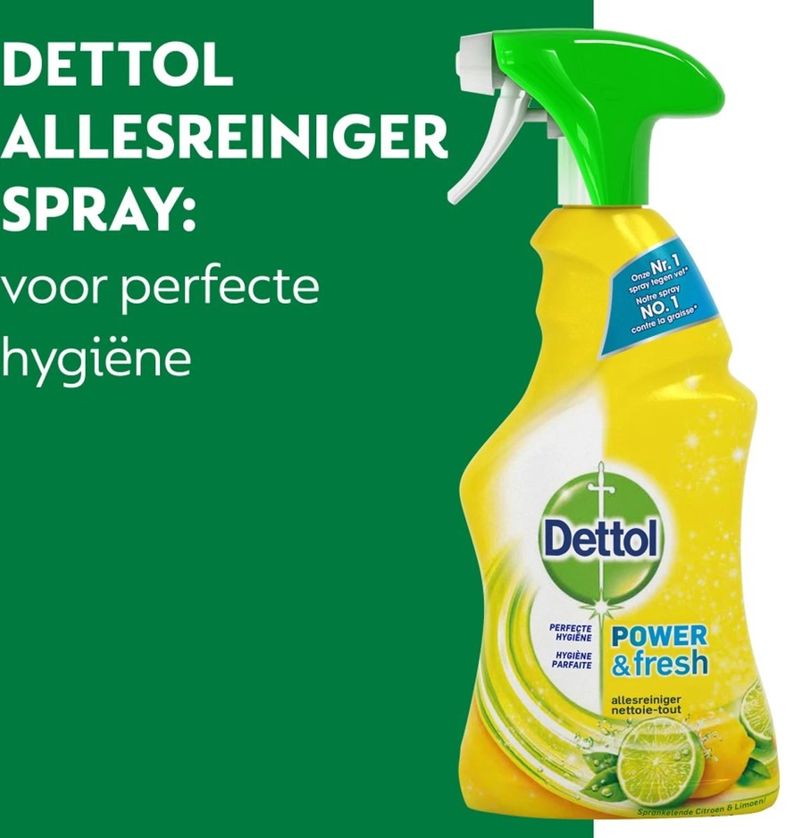 Dettol - Power & Fresh - Allesreinger Spray - Citrus - 6 X 500 Ml - Afbeelding 5