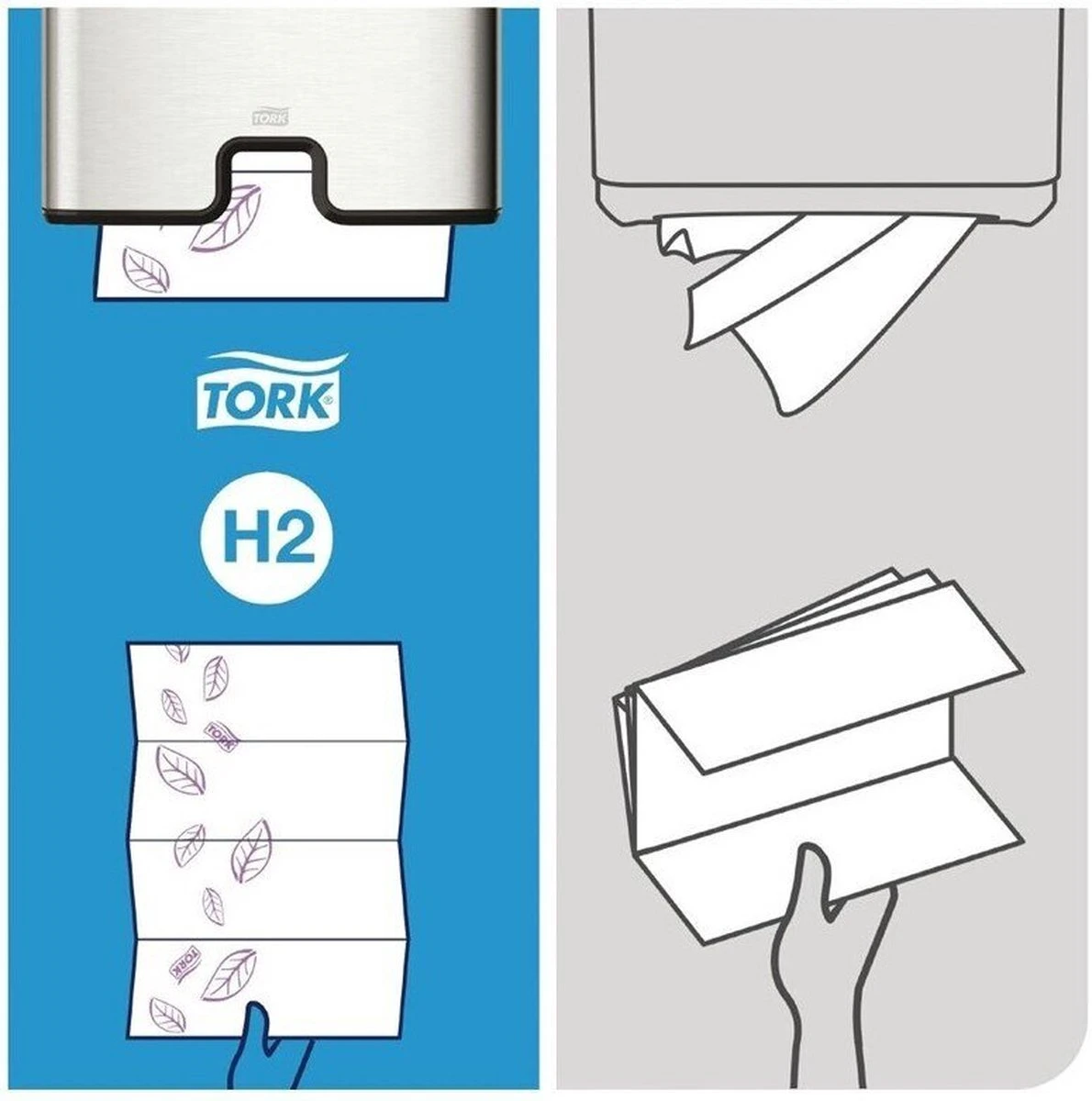 Tork Handdoekpapier Intervouw Super-soft 2-laags 2100 Vel - Afbeelding 9