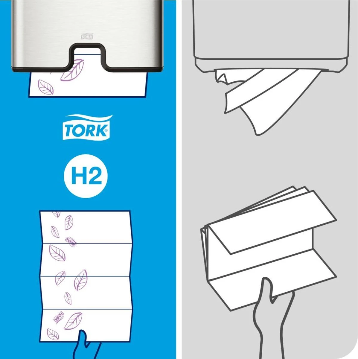 Tork Handdoekpapier Intervouw Super-soft 2-laags 2100 Vel - Afbeelding 6