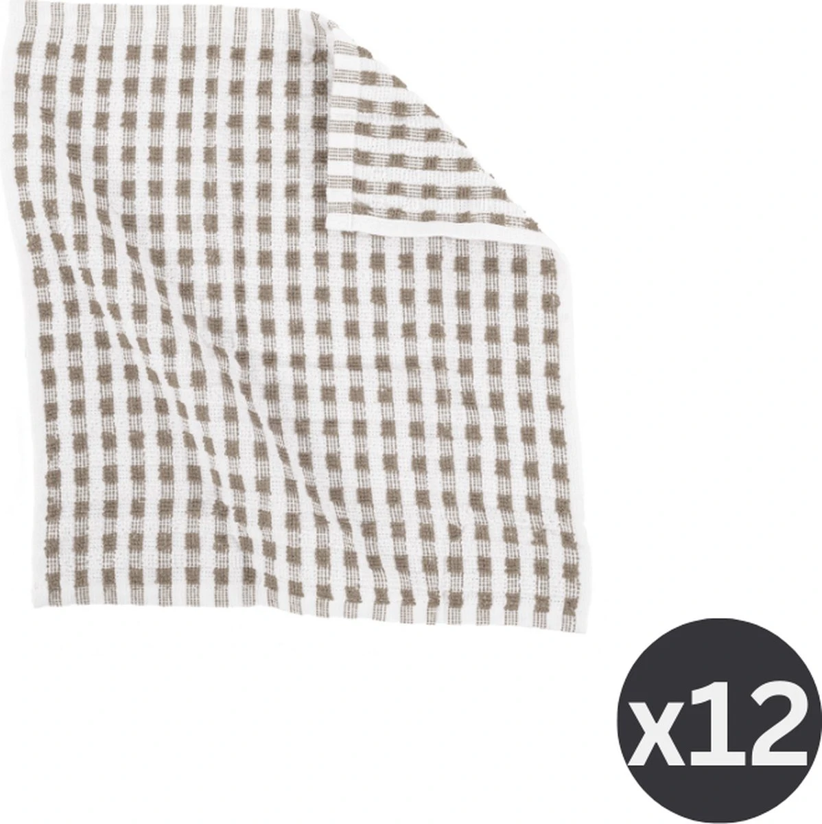 Vaatdoek OMAN 32X35cm - Set/12 - Taupe