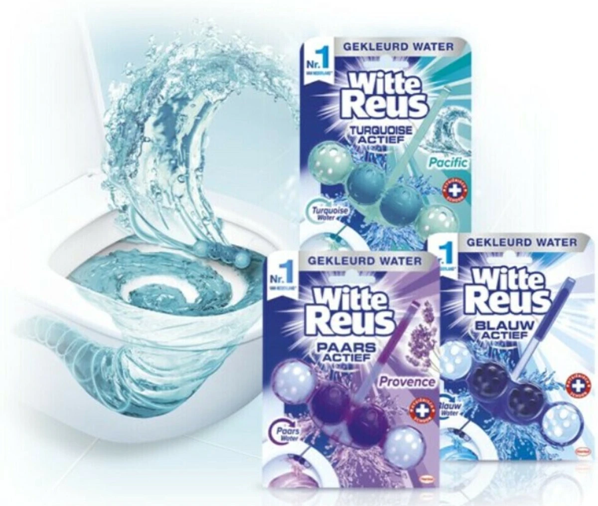Witte Reus Blauw Actief Toiletblok - Hygiëne - WC Blokjes Voordeelverpakking 20 Stuks - Afbeelding 5
