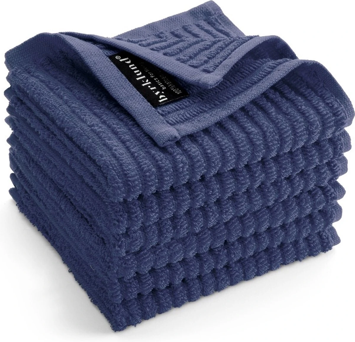 Byrklund Vaatdoek Katoen - Clean & Shiny - 6x 30x30 - Blauw - Afbeelding 2