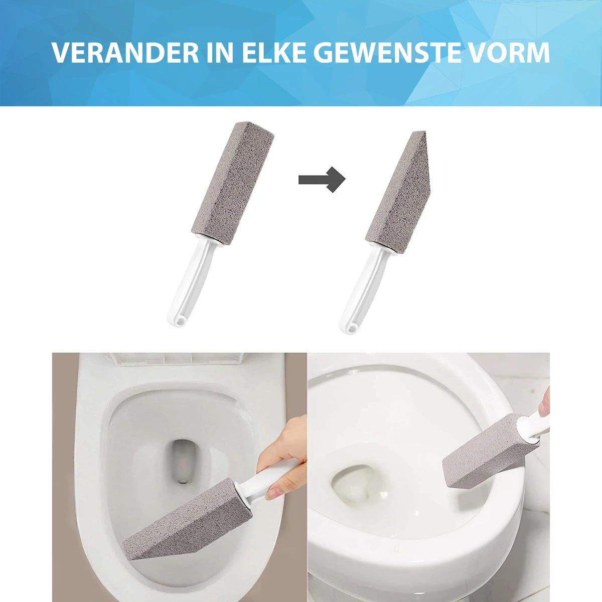 YONO Puimsteen Voor WC Schoonnmaken - Toilet Reiniging Ontkalken - Pumice Stone Toiletblok - 2 Stuks - Afbeelding 4