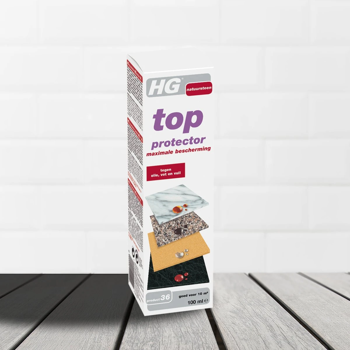 HG Natuursteen Aanrechtbladbeschermer - 100ml - Inclusief Niet Pluizende Doek - Afbeelding 4