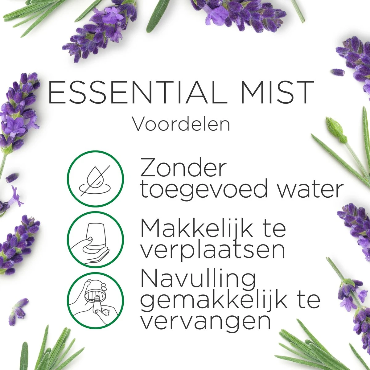 Air Wick Essential Mist Automatische Luchtverfrisser - Ontspannende Lavendel - 3 Navullingen - Afbeelding 2