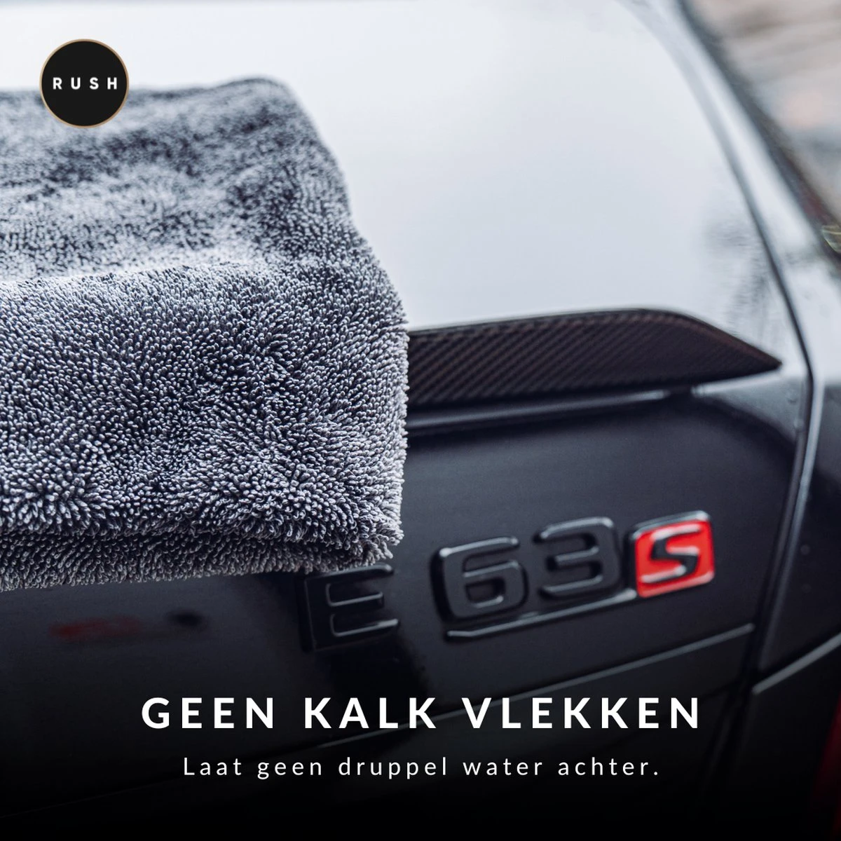 RUSH Microvezeldoek - Droogdoek - Auto Wassen - Auto & Motor - 60 X 80 Cm - 600GSM - Afbeelding 2