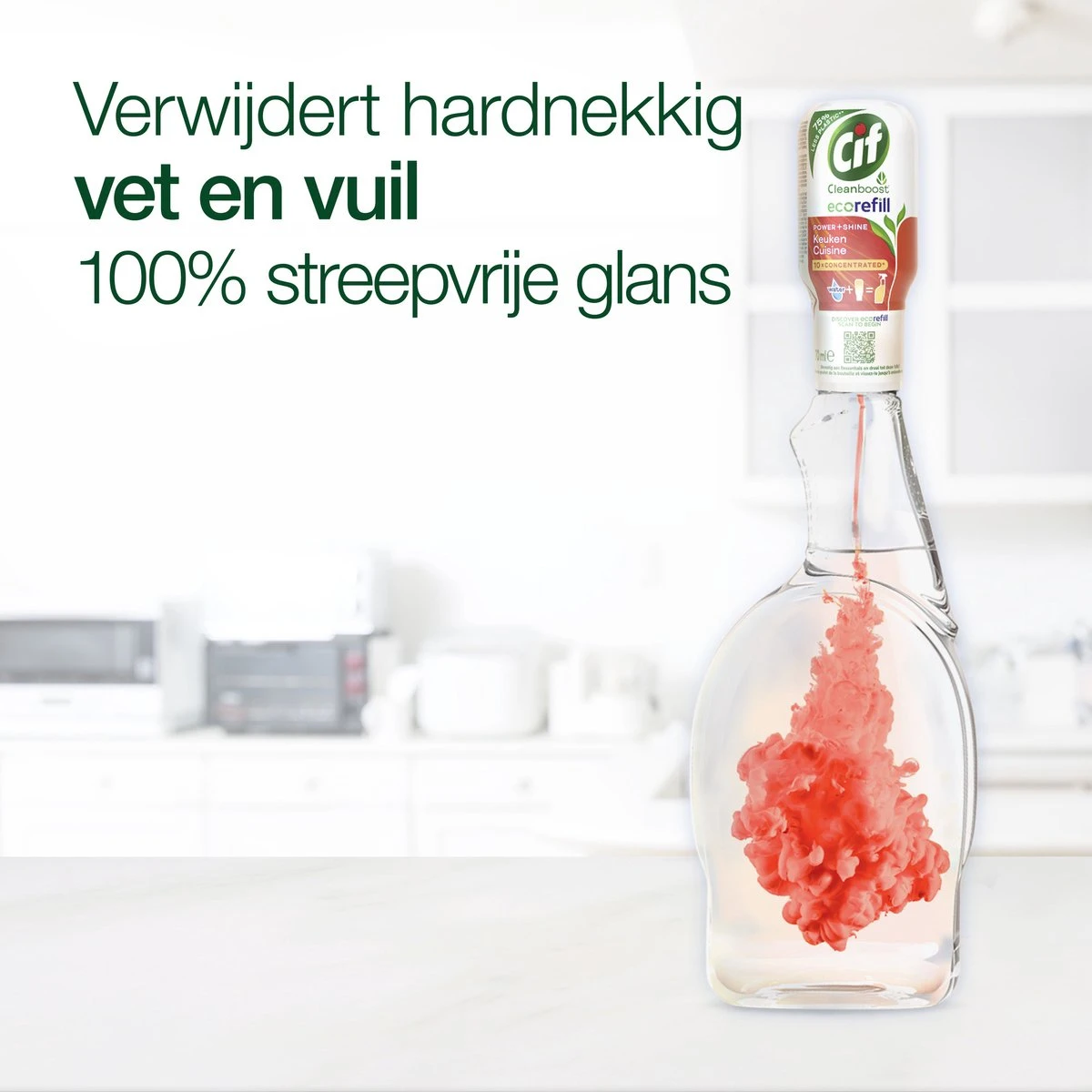 Cif CleanBoost Power & Shine Keuken Ecorefill Capsules - 10 X 70 Ml - Voordeelverpakking - Afbeelding 5