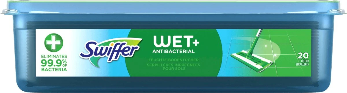 Swiffer Vochtige Vloer Doekjes Antibacterieel, 20 Stuks - Afbeelding 2