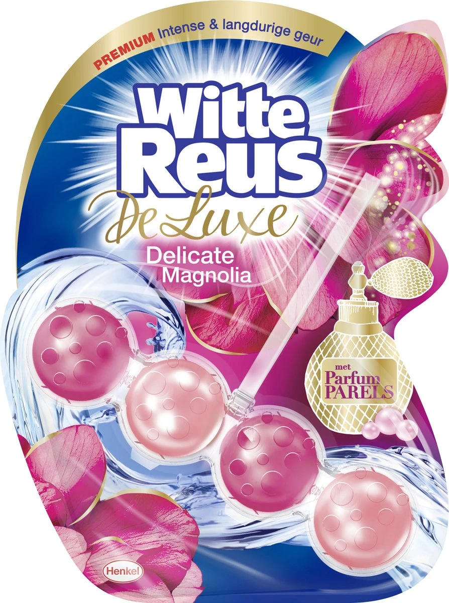 Witte Reus DeLuxe Toiletblok - Delicate Magnolia - WC Blokjes Voordeelverpakking - 10 Stuks - Afbeelding 3