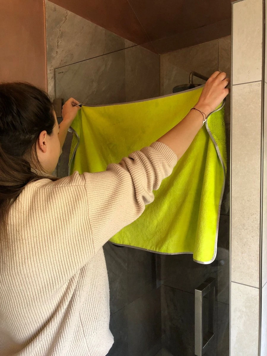 Microvezelstore.nl - Droogdoek Badkamer - Quick Dry / Fastdry Droogdoek - Groot 60x90cm - Groen - Afbeelding 5