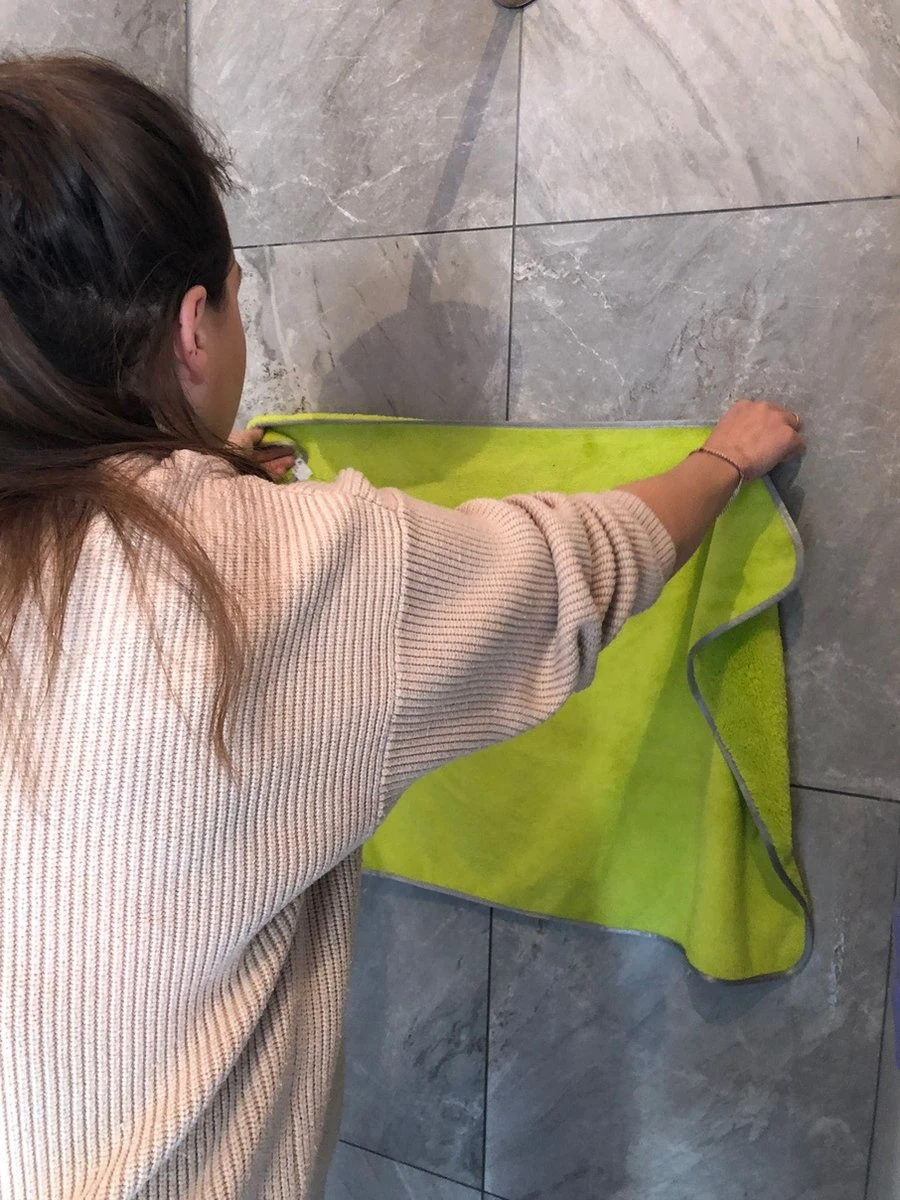 Microvezelstore.nl - Droogdoek Badkamer - Quick Dry / Fastdry Droogdoek - Groot 60x90cm - Groen - Afbeelding 6